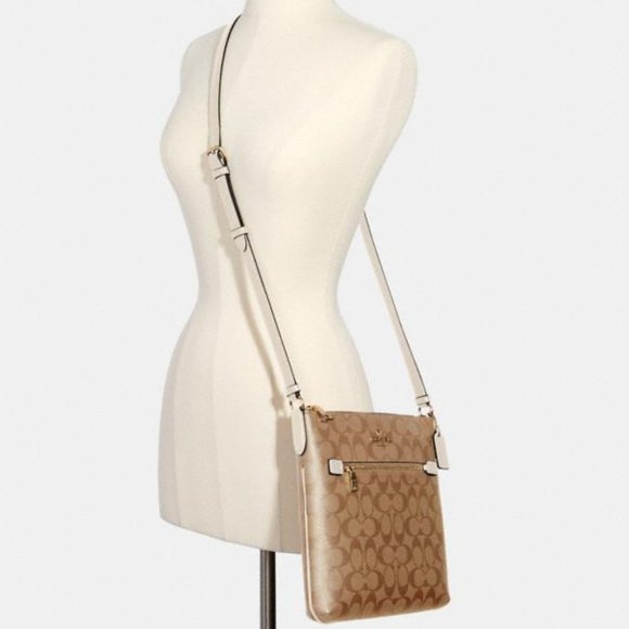 New) File Bag In Signature Canvas - Picture 1 of 12